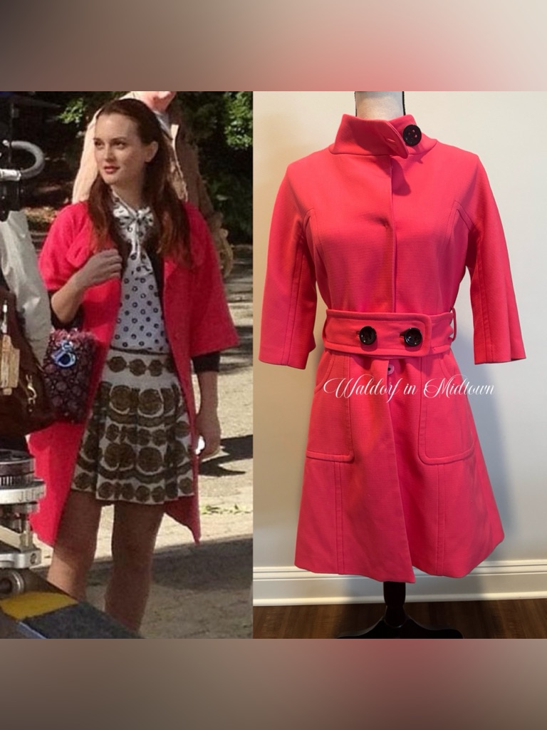 Aso Blair Waldorf Pink Coat